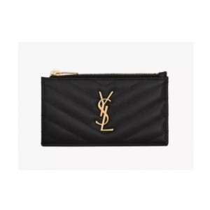 입생로랑 YSL 프라그먼트 지퍼 카드지갑 607915